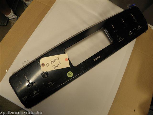 KENMORE RANGE 316402762 BLACK PANEL *HAS SOME SCUFFS & SCRATCHES *NEW W/O BOX KENMORE RANGE 316402762 BLACK PANEL *HAS SOME SCUFFS & SCRATCHES *NEW W/O BOX